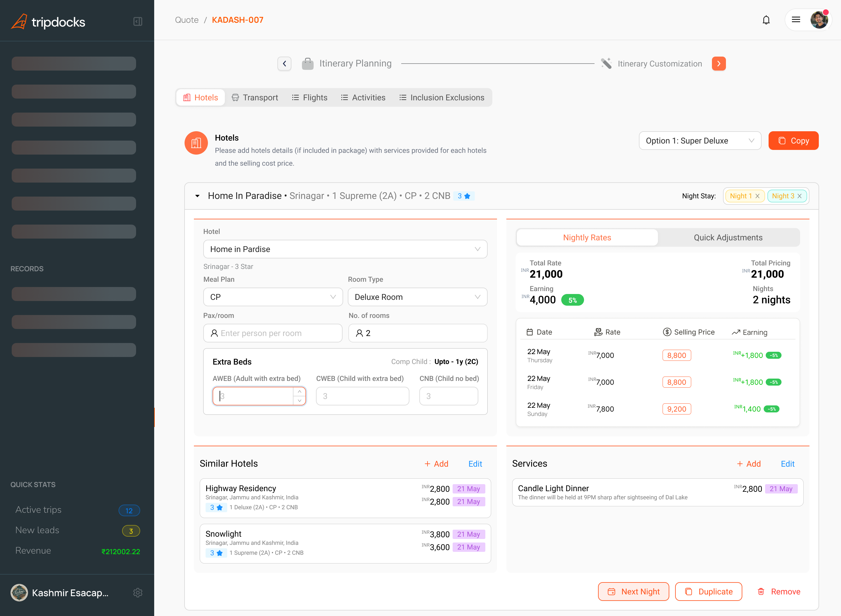 Quote Builder Demo